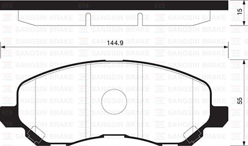 ÖN FREN BALATA MITSUBISHI ASX 1.6L DV6 DI-D GA7W 15-> 1.6L 4A92 Euro5 10-> / LANCER 1.6L 4G18 CS3A 03-08 1.3L 4G13 CS3A 03-07 / CITROEN C4 1.6L 1.8L HDİ 12-> / PEUGEOT 4008 12->