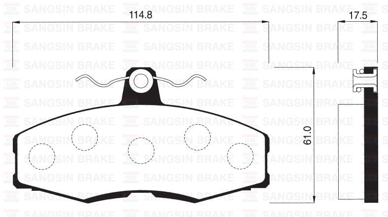 ÖN FREN BALATA SKODA FAVORIT 1.3L 88-97 / FORD SIERRA 1.3L 1.6L 2.0L 86-93