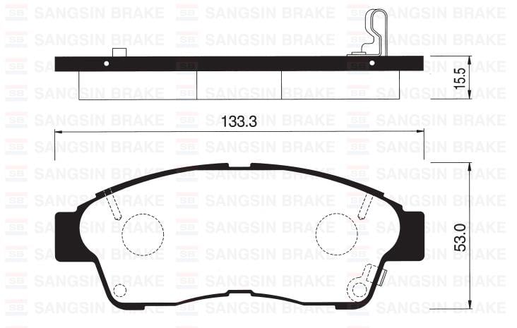 ÖN FREN BALATA TOYOTA COROLLA 1.6L 4A-FE enjeksiyonlu AE101 AE111 92-00 / CARINA E. CORONA 2.0L 3S-FE ST191 ST191E 92-98 / RAV4 2.0L 3S-FE SXA10 95-00