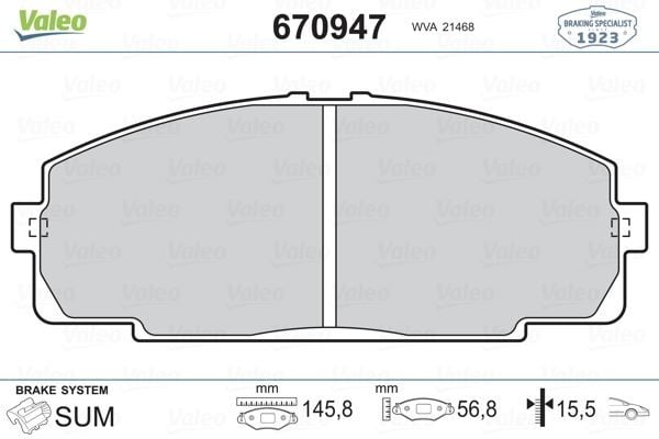 ÖN FREN BALATA TOYOTA HIACE 2.5L 2KD-FTV KLH12 KLH22 D-4D 07-12