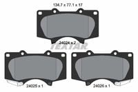 ÖN FREN BALATA TOYOTA HILUX 3.0L 1KD-FTV KUN26 4x4 09-11 / LAND CRUISER PRADO 4.0L 1GR-FE GRJ150 09- > 3.0L 1KD-FTV KDJ120 D-4D 03-09 / MITSUBISHI PAJERO 3.2L 4M41 V98W 07->
