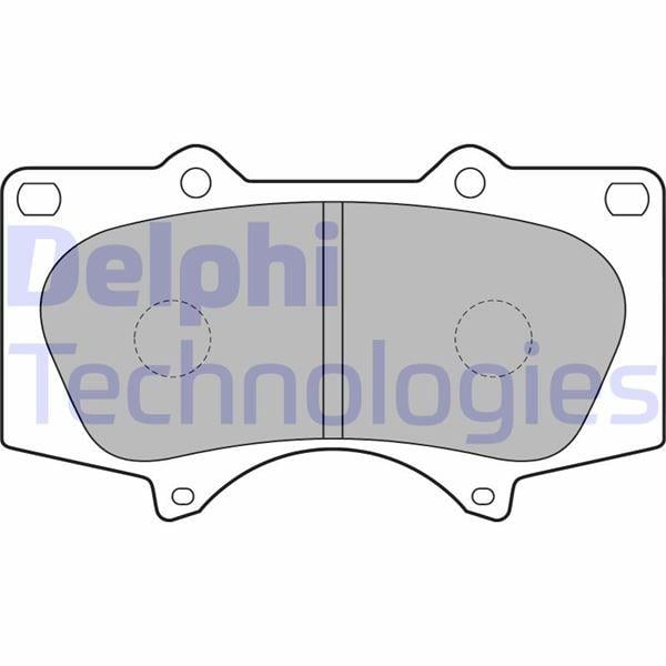 ÖN FREN BALATA TOYOTA HILUX 3.0L 1KD-FTV KUN26 4x4 09-11 / LAND CRUISER PRADO 4.0L 1GR-FE GRJ150 09- > 3.0L 1KD-FTV KDJ120 D-4D 03-09 / MITSUBISHI PAJERO 3.2L 4M41 V98W 07->
