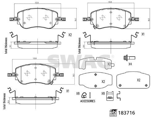 ÖN FREN BALATASI FIAT EGEA YM. 2020>