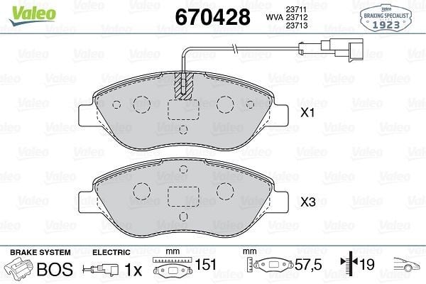 ÖN FREN BALATASI FİŞLİ FIAT BRAVO II 08>14 EGEA HB 15> ALFA ROMEO MITO 08>15 LANCIA DELTA III 08>14 1.3D MTJ 1.4TB 1.6D MTJ 1.9D MTJ 2.0D MTJ BÜYÜK TİP