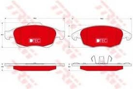 ÖN FREN BALATASI PEUGEOT PARTNER 08>11 P5008 09>17 CITROEN BERLINGO 08> C4 PICASSO 06>15 DS4 11>18 D S5 15>18 283mm