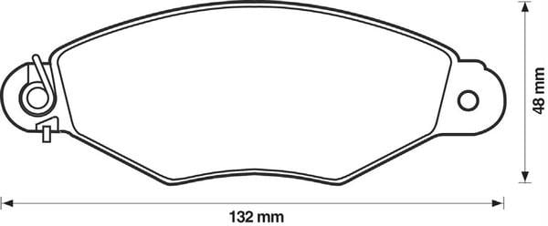 ÖN FREN BALATASI RENAULT KANGOO 97> CLIO SYMBOL I 98> CITRO N XSARA 97>02 PEUGEOT 306 96>01