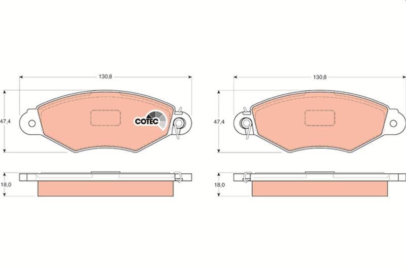 ÖN FREN BALATASI RENAULT KANGOO 97> CLIO SYMBOL I 98> CITRO N XSARA 97>02 PEUGEOT 306 96>01