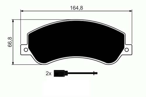 ON FREN BALATASI TRANSIT V348 06>14 A.CEKER 11 /> VW AMAROK 2.0TDI 10> FİŞLİ