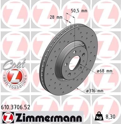 ON FREN DISK AYNA VOLVO S60 I 2.0 T -2.4 00>10 V70 II 2.4 05>08 XC90 I D3 / D5 09>14