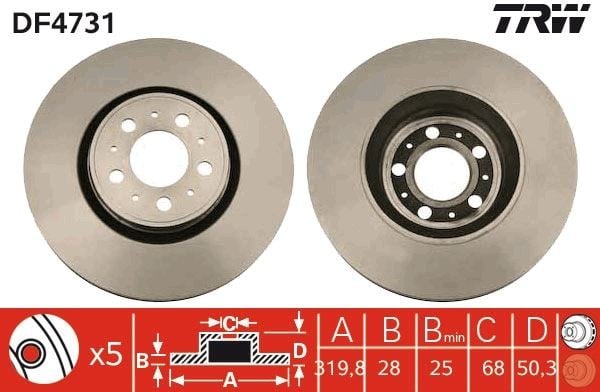 ON FREN DISK AYNASI HAVALI S60 00>10 S80 00> 10 V70 01> 10 XC70 02> 10 S80 I 00>06