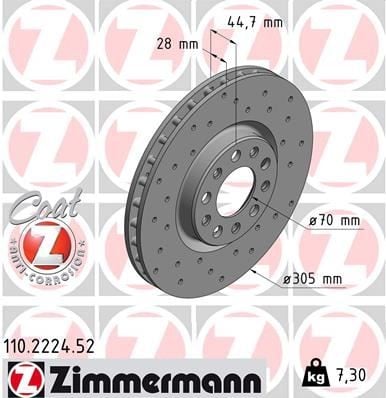 ON FREN DISKI ALFA ROMEO GIULIA 15>22 2.0 2.2D