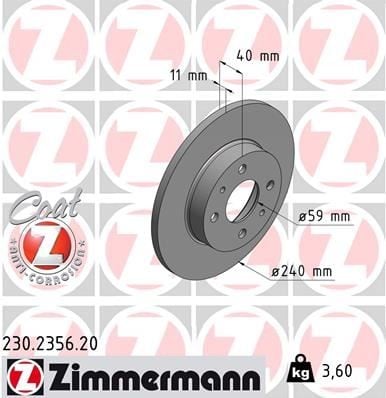 ON FREN DISKI FIAT 500 500C 07> TİPO-PUNTO-TEMPRA-PANDA-MAREA-BRAVO 96> ALFA ROMEO 145-146-155 92> FORD KA 08>12 240.5x11 4DELİK