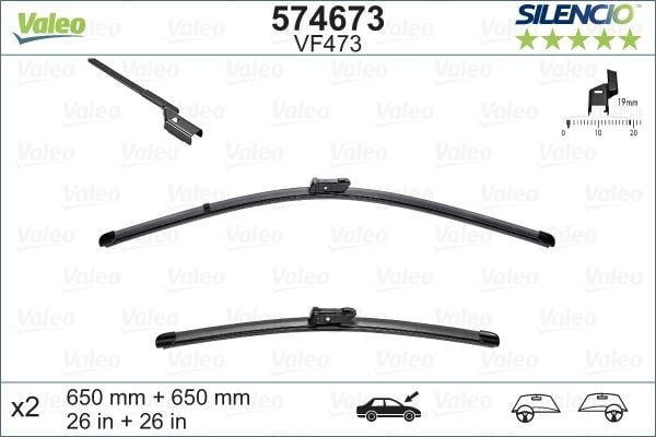 ÖN SİLECEK SÜPÜRGE TAKIMI OPEL ASTRA J 10>20 65 65cm x2 FLATBLADE-MUZ TİPİ