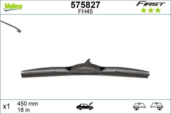 ÖN SİLECEK SÜPÜRGESİ SOL FİST HİBRİT VFH45 X1 450mm OPEL INSIGNIA A 08>17
