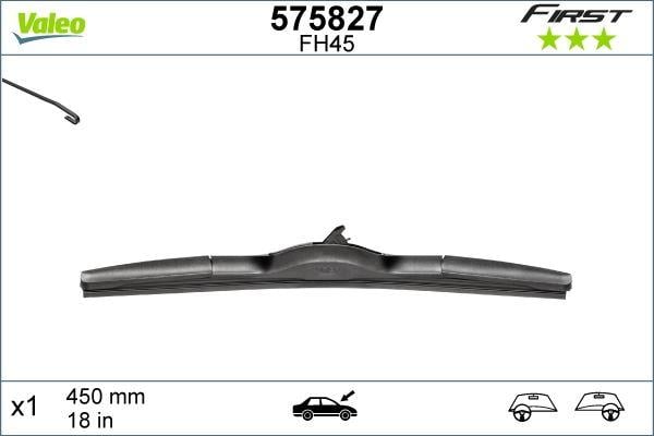 ÖN SİLECEK SÜPÜRGESİ SOL FİST HİBRİT VFH45 X1 450mm OPEL INSIGNIA A 08>17