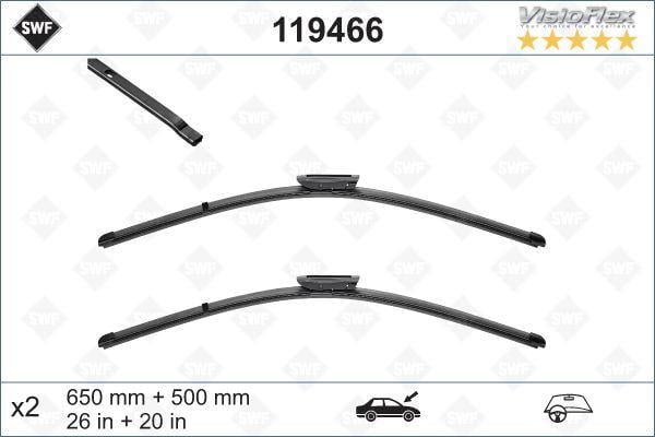 ÖN SİLECEK SÜPÜRGESİ TAKIM VIVARO C-ZAFIRA LIFE 19> EXPERT-TRAVELLER-JUMPY-SPACETOURER-PROACE 16> FLAT BLADE VM904 X2 650 500 MM