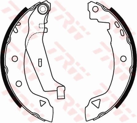 PABUÇLU BALATA KİTİ ARKA AKS ALFA ROMEO 33 905 -33 907 -33 SPORTWAGON 905 -33 SPORTWAGON 907 -AL FASUD SPRİNT 902 RENAULT RAPID BOX BODY/MPV F40- G40 -