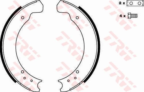 PABUÇLU BALATA KİTİ ARKA AKS LAND ROVER 110/127 LDH -90 I LDV -DEFENDER CABRİO L316 -DEFENDER PİC K UP L316 -DEFENDER STATİON WAGON L316 SANTANA LANDROVER 88/109 -