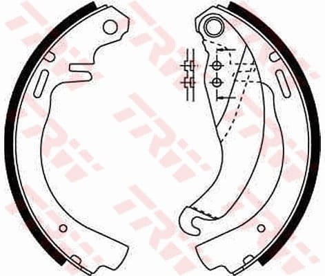 PABUÇLU BALATA KİTİ ARKA AKS OPEL CORSA A HATCHBACK S83 -CORSA A HATCHBACK VAN S83 -CORSA A TR S8 3 -KADETT D 31-34- 41-44 -KADETT D 32-37-39-42 -KADETT D ESTATE 35- 36- 45- 46 -KADETT E T85 -KA