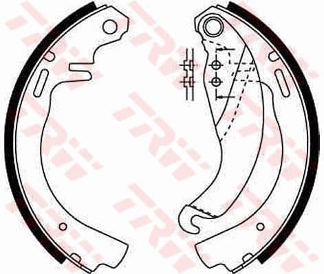 PABUÇLU BALATA KİTİ ARKA AKS OPEL CORSA A HATCHBACK S83 -CORSA A HATCHBACK VAN S83 -CORSA A TR S8 3 -KADETT D 31-34- 41-44 -KADETT D 32-37-39-42 -KADETT D ESTATE 35- 36- 45- 46 -KADETT E T85 -KA
