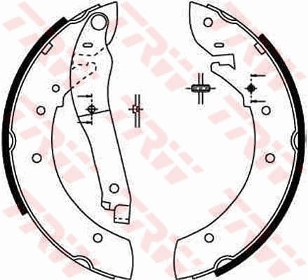 PABUÇLU BALATA KİTİ ARKA AKS PEUGEOT 505 551A -505 BREAK 551D -