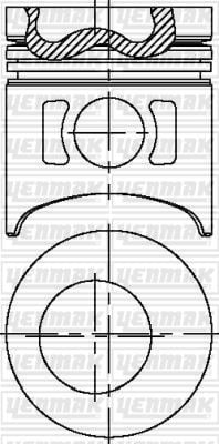 PISTON SEGMAN 0.50 H350/HD77 ADET D4AE U