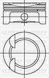 PISTON SEGMAN 050 I30 / I20 BENZINLI G4FC 1.6 BENZ. 77.50 MM