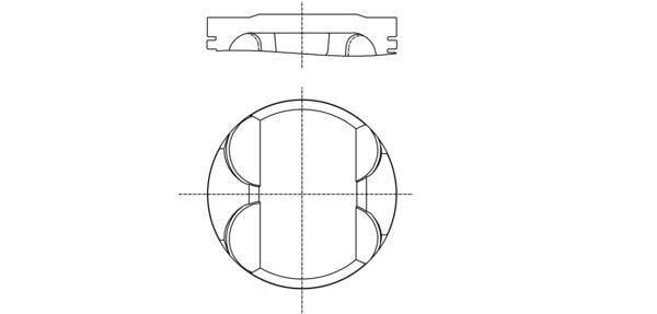 PISTON SEGMAN 80 MM STD BMW M52 B20 E46 E39 E36 Z3 E36