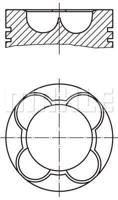 PISTON SEGMAN 84.00mm STD BMW M57 D30 E46 E60 E90 E92 E65 E66 E83 E53
