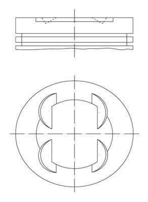 PISTON SEGMAN 86.4 mm BMW S50 B32 E36 M3 3.2