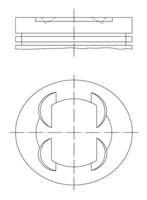 PISTON SEGMAN 86.4 mm BMW S50 B32 E36 M3 3.2
