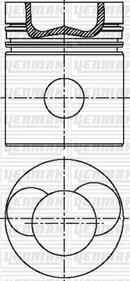 PISTON SEGMAN Q100.0MM STD -EICHER-EDL 3-5 T-EDL 4-2 T-EDL 6-5 T /EDL 6-6 T