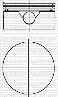 PISTON SEGMAN Q100.0MM STD -MERCEDES