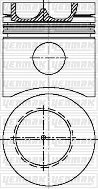 PISTON SEGMAN Q100.0MM STD -MWM-D 327-2.2