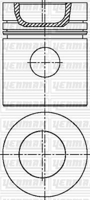 PISTON SEGMAN Q101.054MM STD -PERKINS-MF285 PERKINS 4.248/3