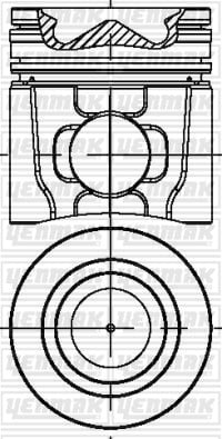 PISTON SEGMAN Q102.0MM STD -CUMMINS-ISF3.8