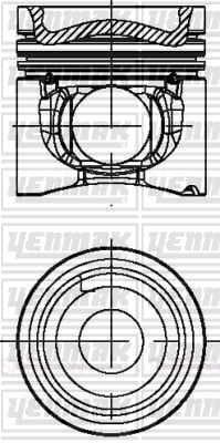 PISTON SEGMAN Q102.0MM STD -MERCEDES-OM 906 LA EURO 5