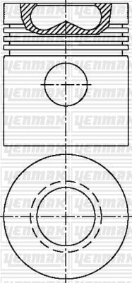 PISTON SEGMAN Q102.0MM STD -ZETOR-5201