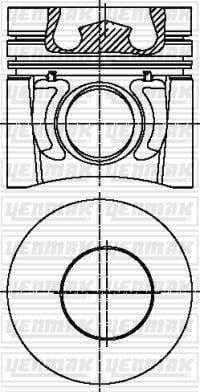 PISTON SEGMAN Q103.0MM STD -MWM-MOTOR 4.10T-MOTOR 6.10TCA