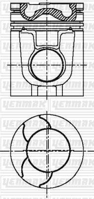 PISTON SEGMAN Q104.775MM STD -VOLVO-D 7 A