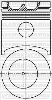 PISTON SEGMAN Q105.0MM STD -MWM-D 226 Z/D/V/S