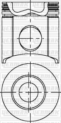 PISTON SEGMAN Q106.5MM STD -JOHN DEERE-3.179 T-4.039 T-4.045 T-4.239 A-6.059 T-6.068 T-6.359 A