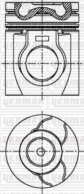 PISTON SEGMAN Q107.0MM STD -VOLVO-P 3028 EURO 3
