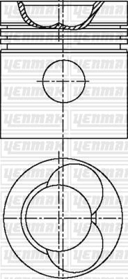 PISTON SEGMAN Q107.21MM STD -FORD-254 CID DOVER 90