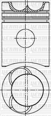 PISTON SEGMAN Q107.21MM STD -LEYLAND-SUPER CORNET.CHİEFTAİN CLYDESDALE.REVİER