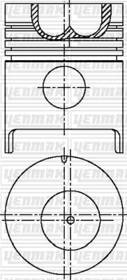PISTON SEGMAN Q107.68MM 040 -FORD-3600 - 5000 TRAKTOR