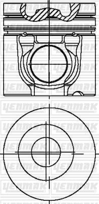 PISTON SEGMAN Q108.0MM STD -KHD-VOLVO-D7D