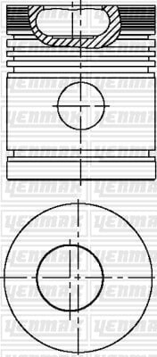 PISTON SEGMAN Q108.0MM STD -LISTER-HRA-HRW