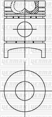 PISTON SEGMAN Q110.0MM STD -FIAT-CO 3/20/21/40/41/75