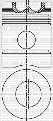 PISTON SEGMAN Q115.0MM STD -SCANIA-D 5